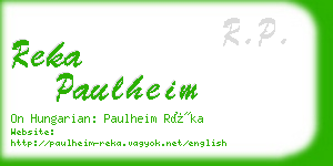 reka paulheim business card